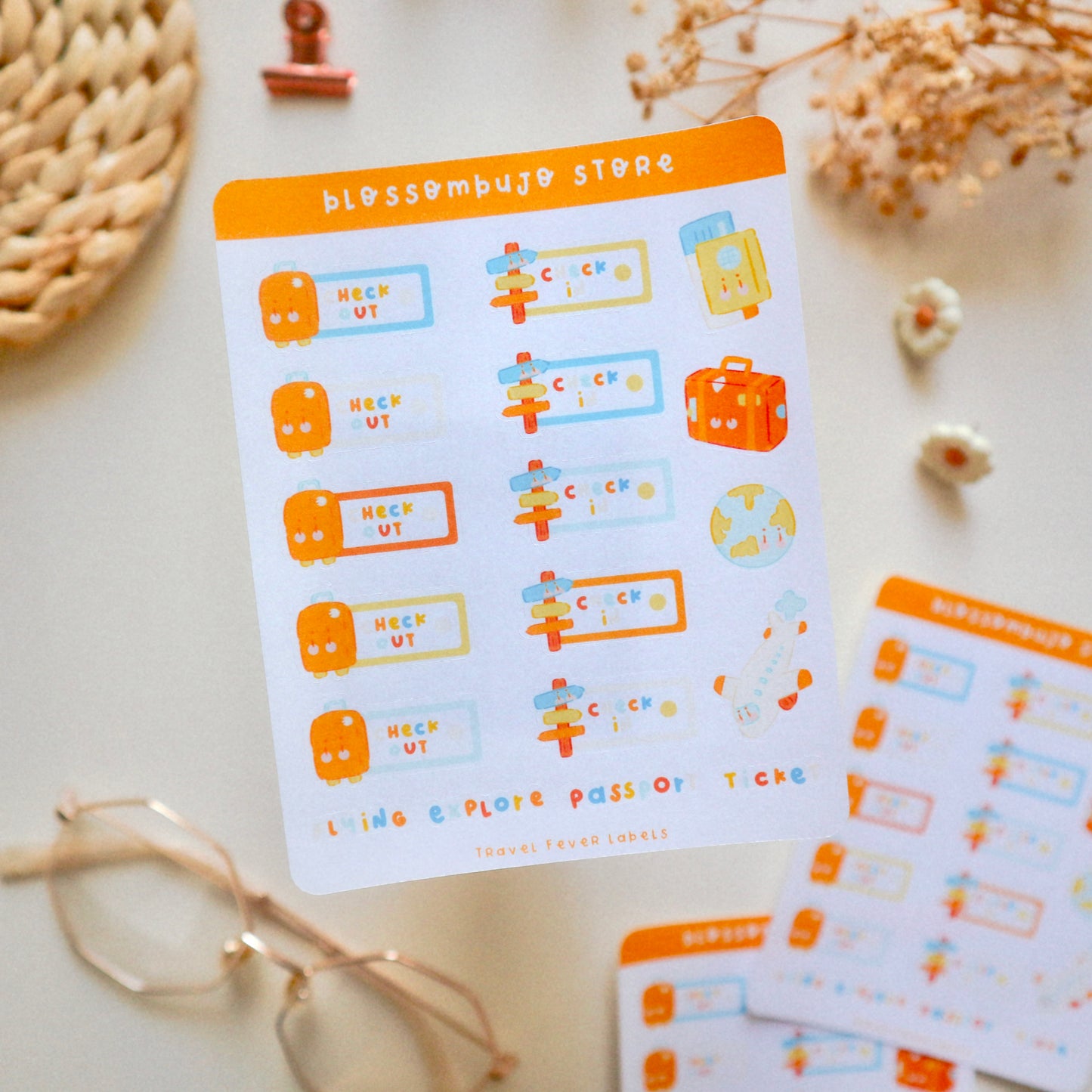 Stickersheet - Travel Fever