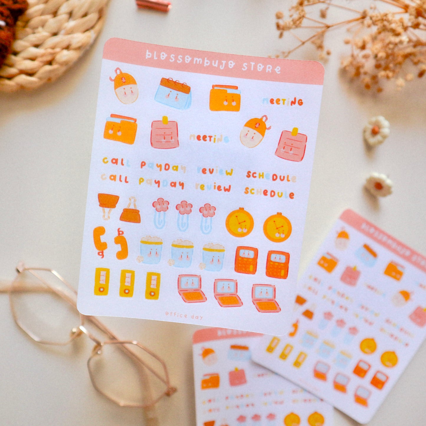 Stickersheet - Office Day