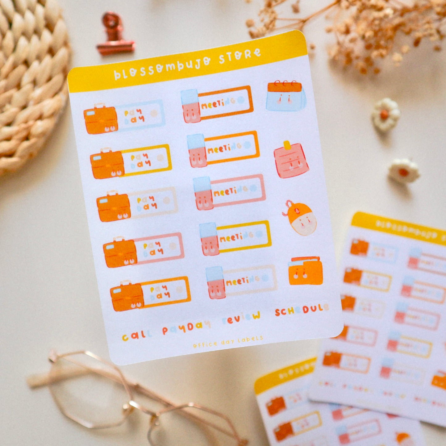 Stickersheet - Office Day