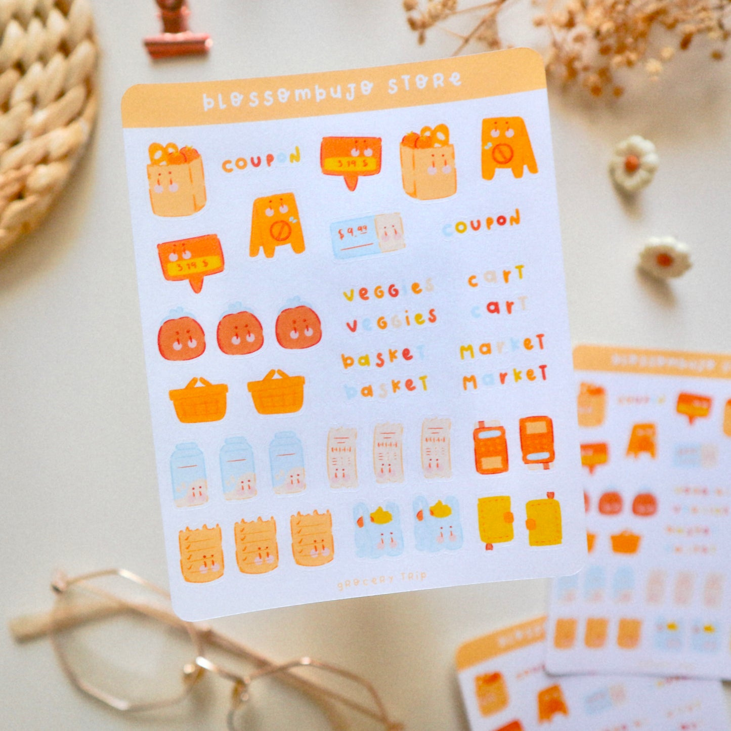 Stickersheet - Grocery Trip
