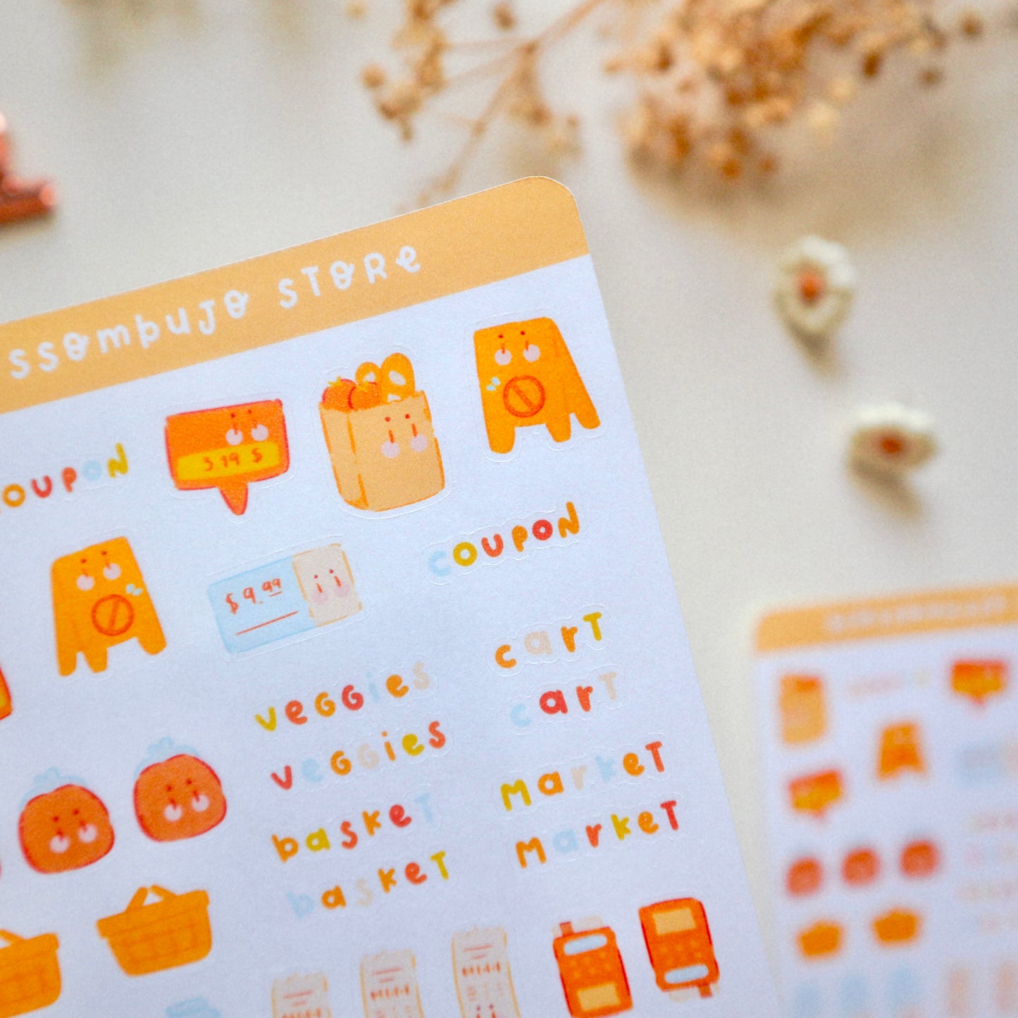 Stickersheet - Grocery Trip