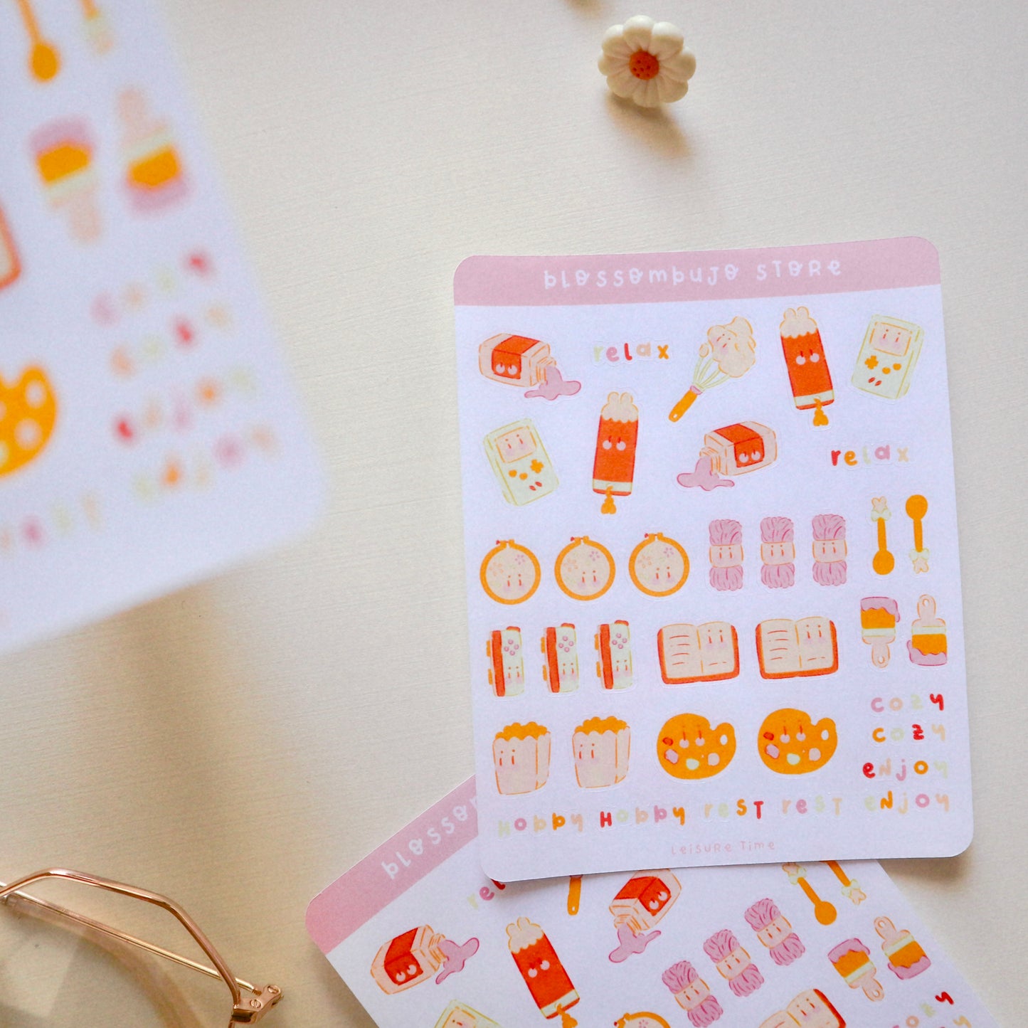 Stickersheet - Leisure Time