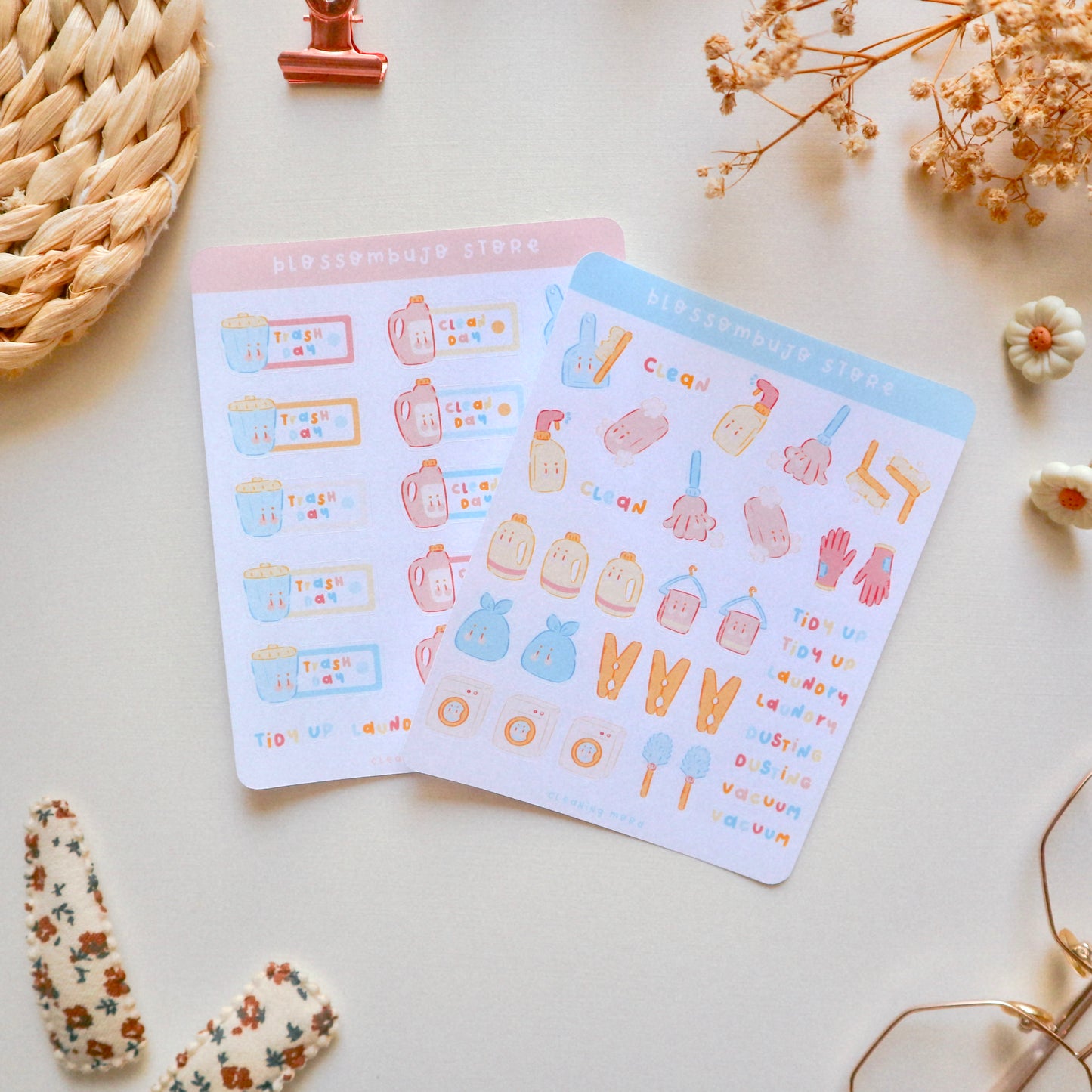 Stickersheet - Cleaning Mood