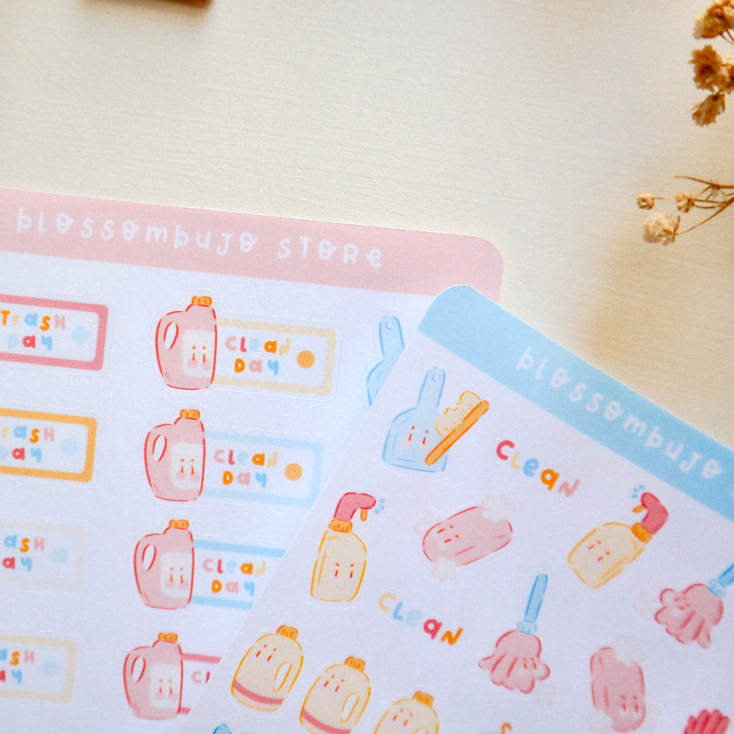 Stickersheet - Cleaning Mood