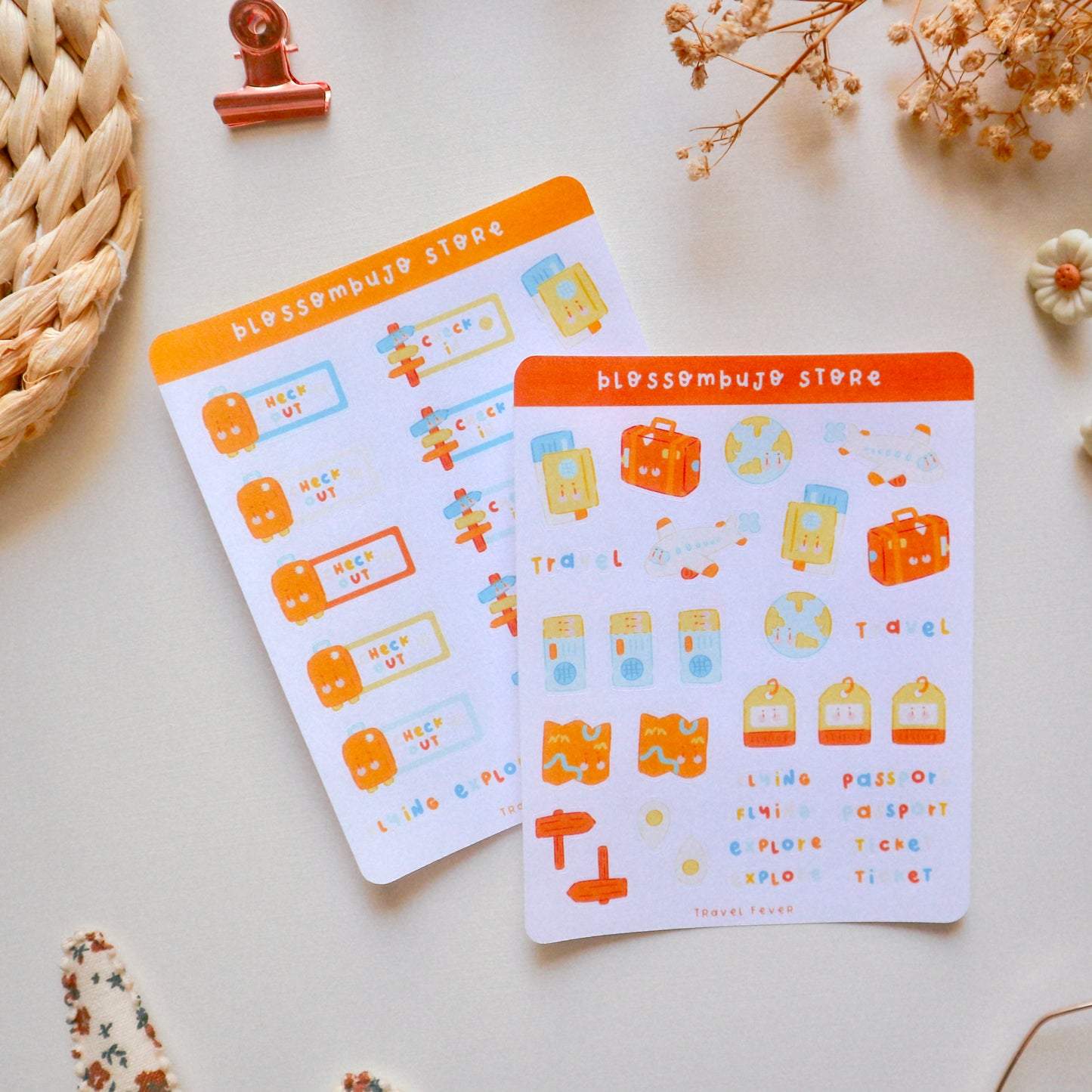 Stickersheet - Travel Fever