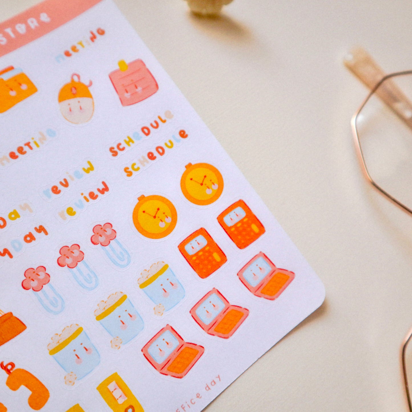 Stickersheet - Office Day