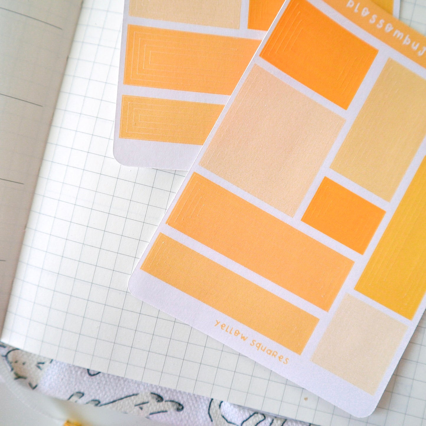 Stickersheet - Yellow Squares