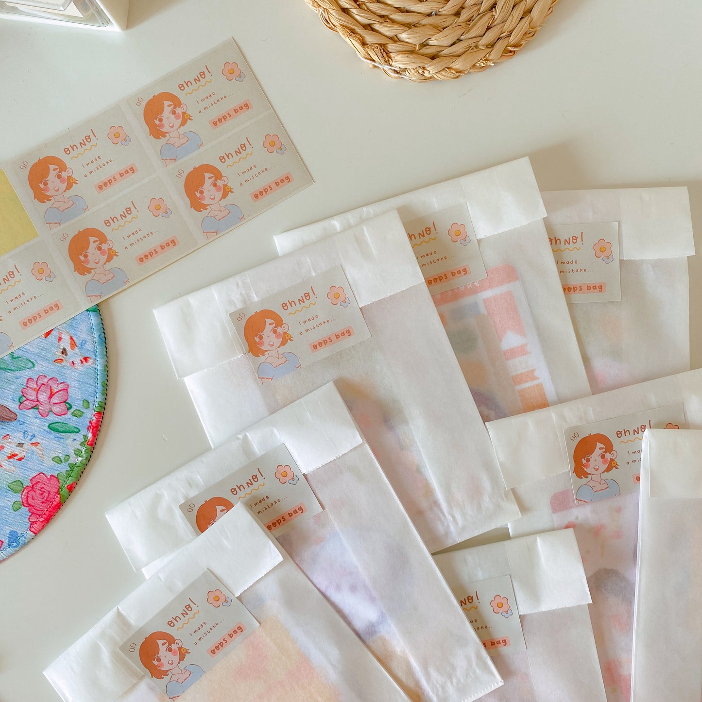 Oops Grab Bags - Stickers Sheets, Sticker Flakes