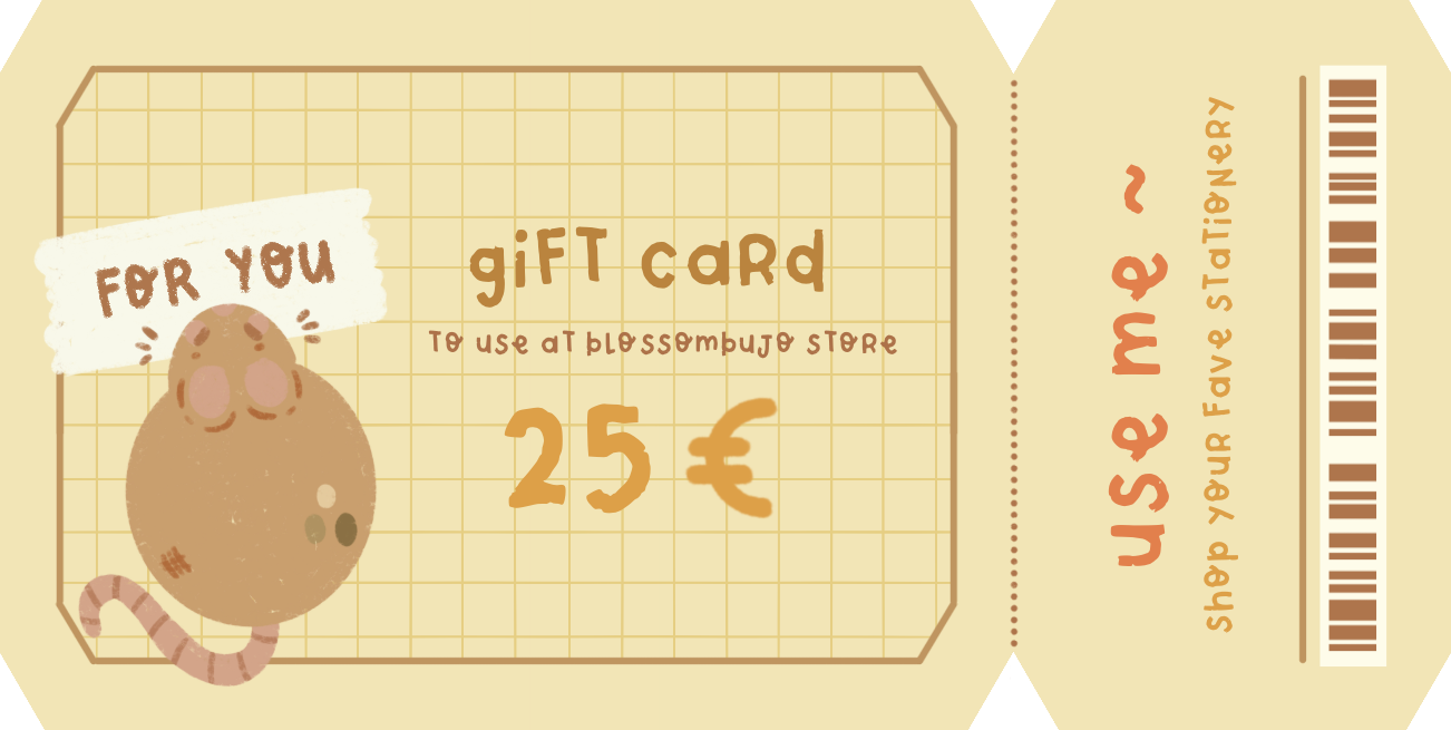 Carta regalo BlossomBujo Store
