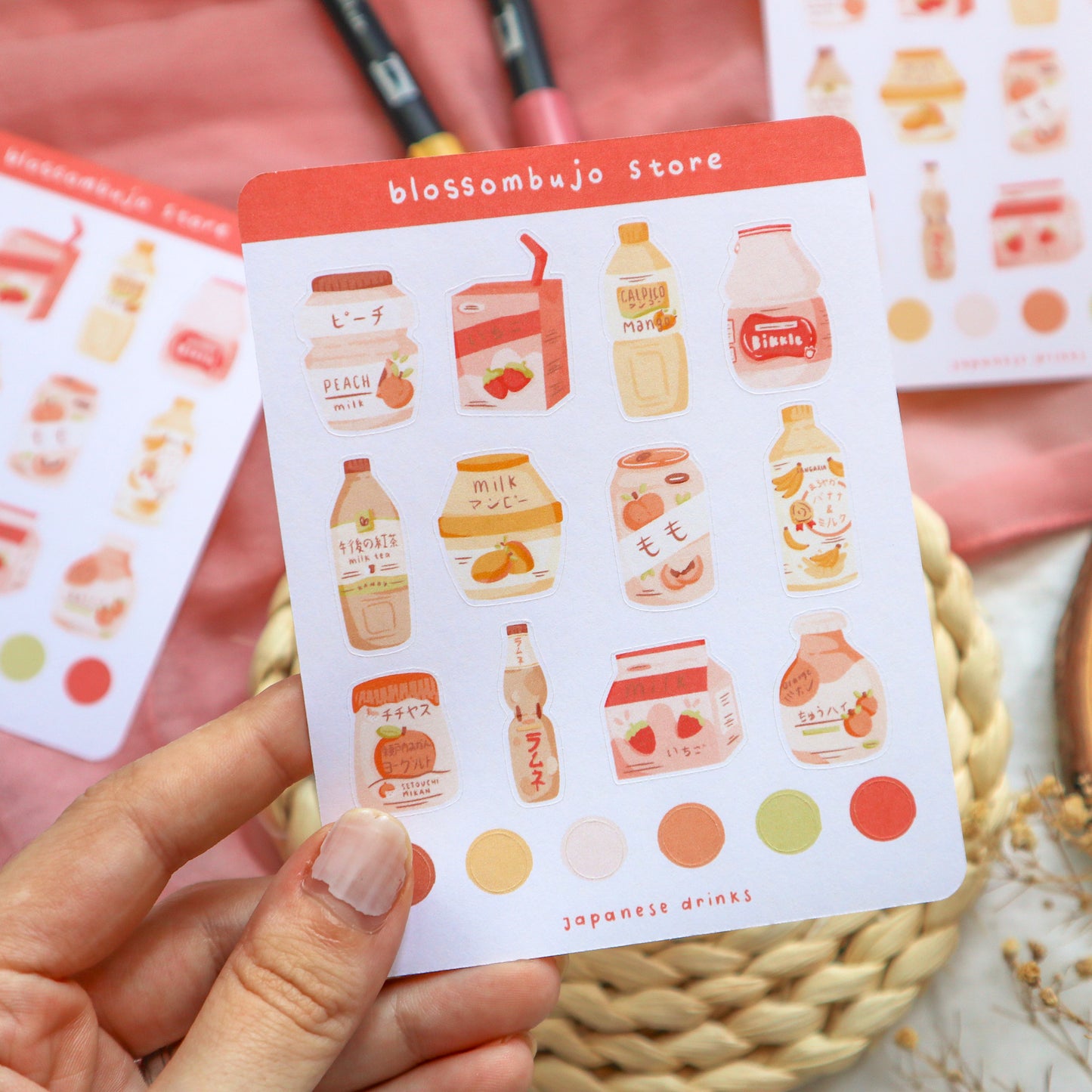Stickersheet - Japanese Drinks