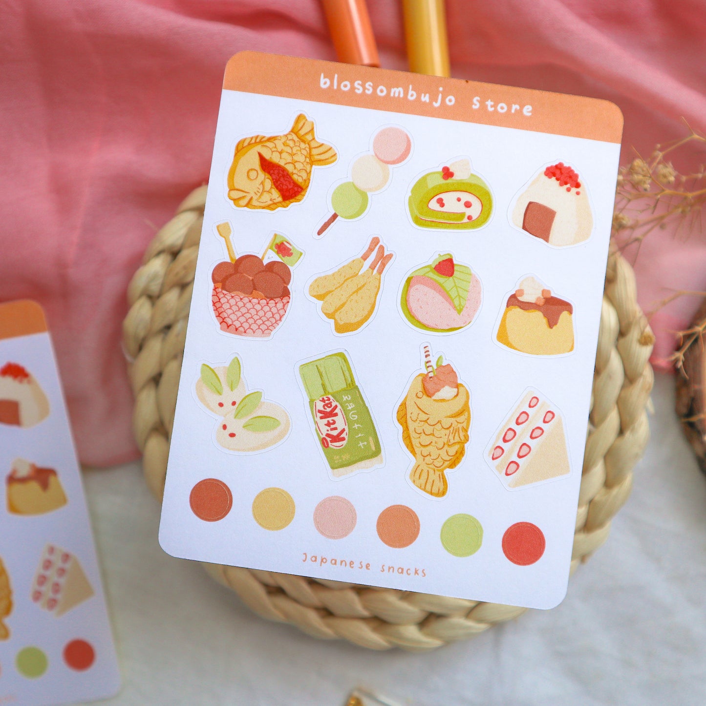 Stickersheet - Japanese Snacks