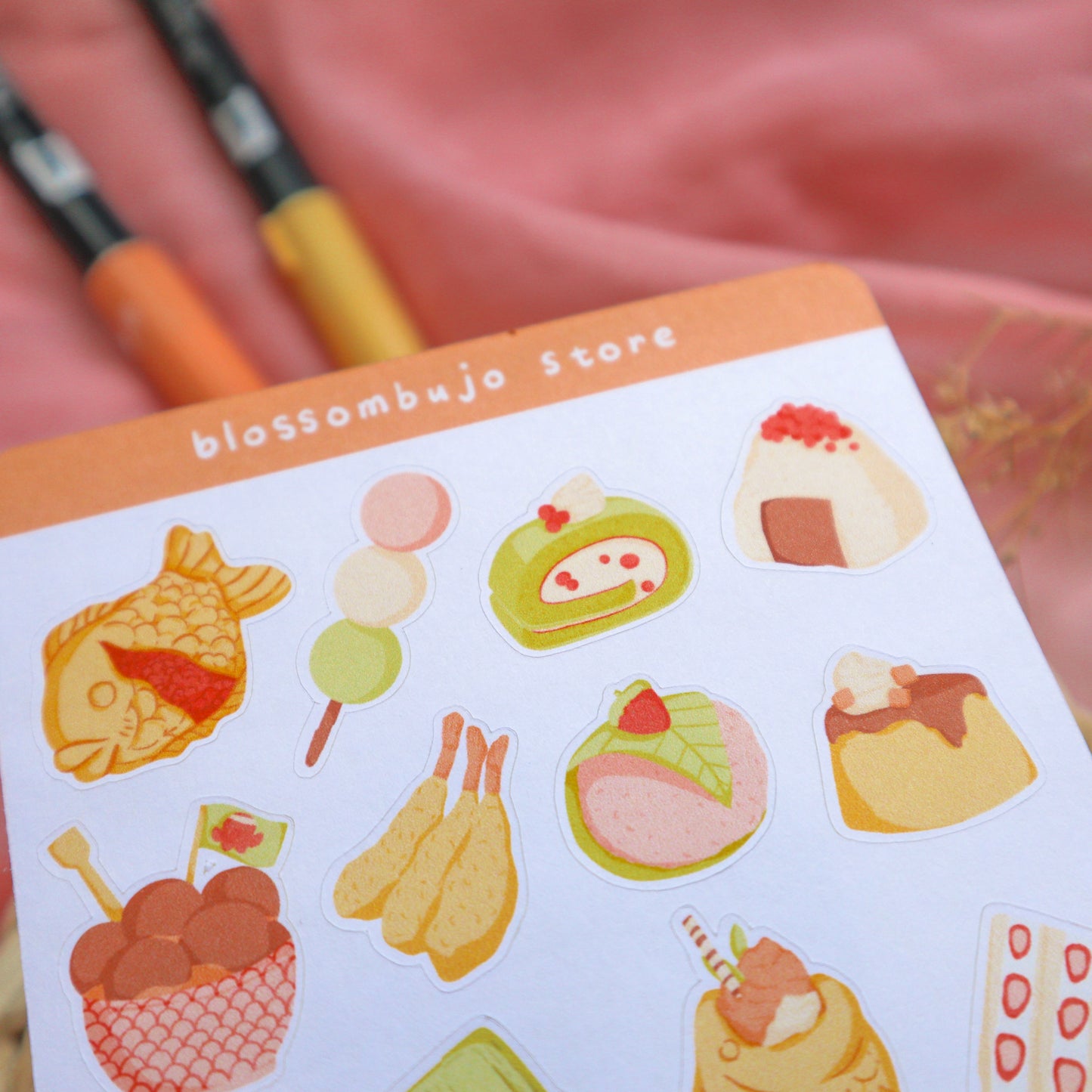 Stickersheet - Japanese Snacks