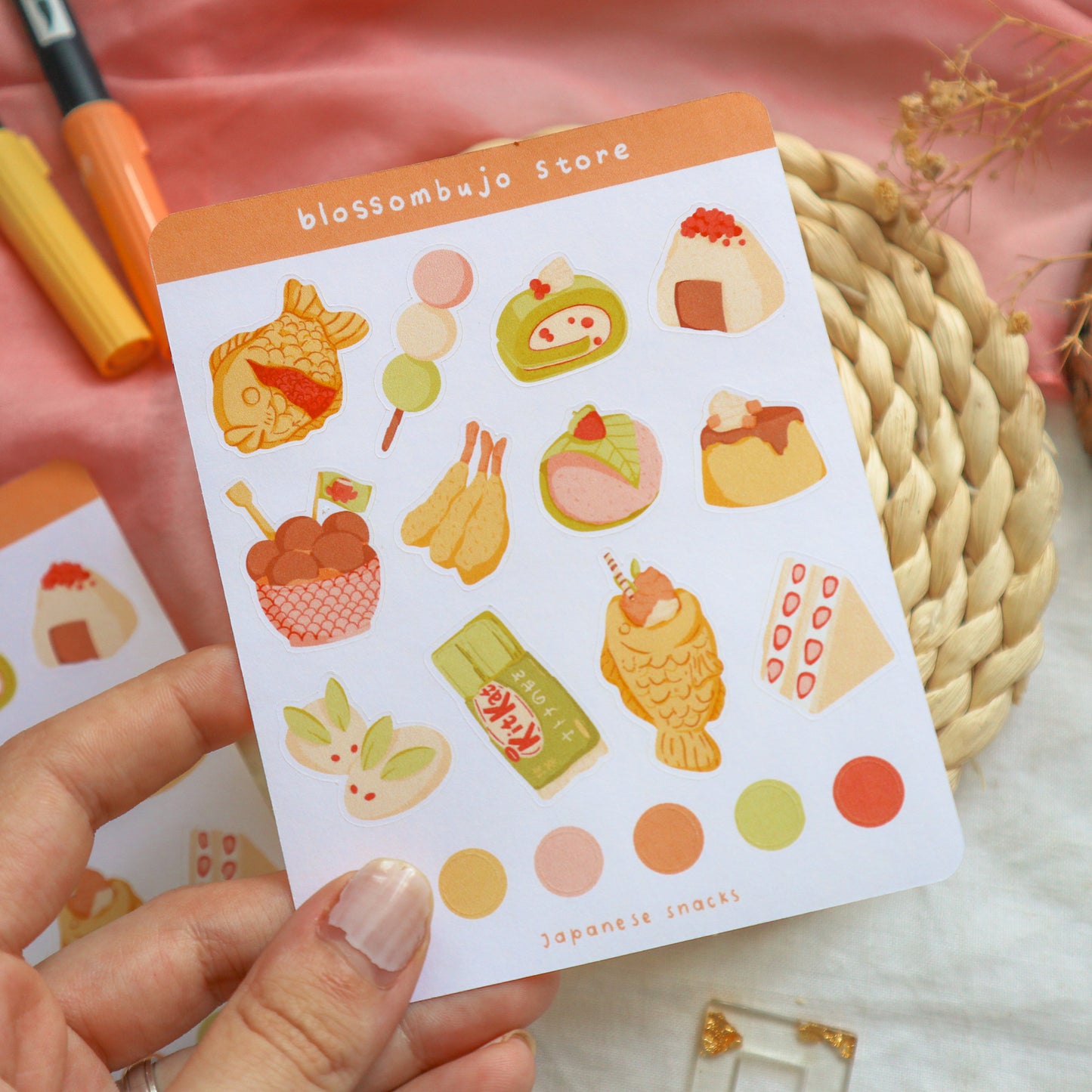 Stickersheet - Japanese Snacks