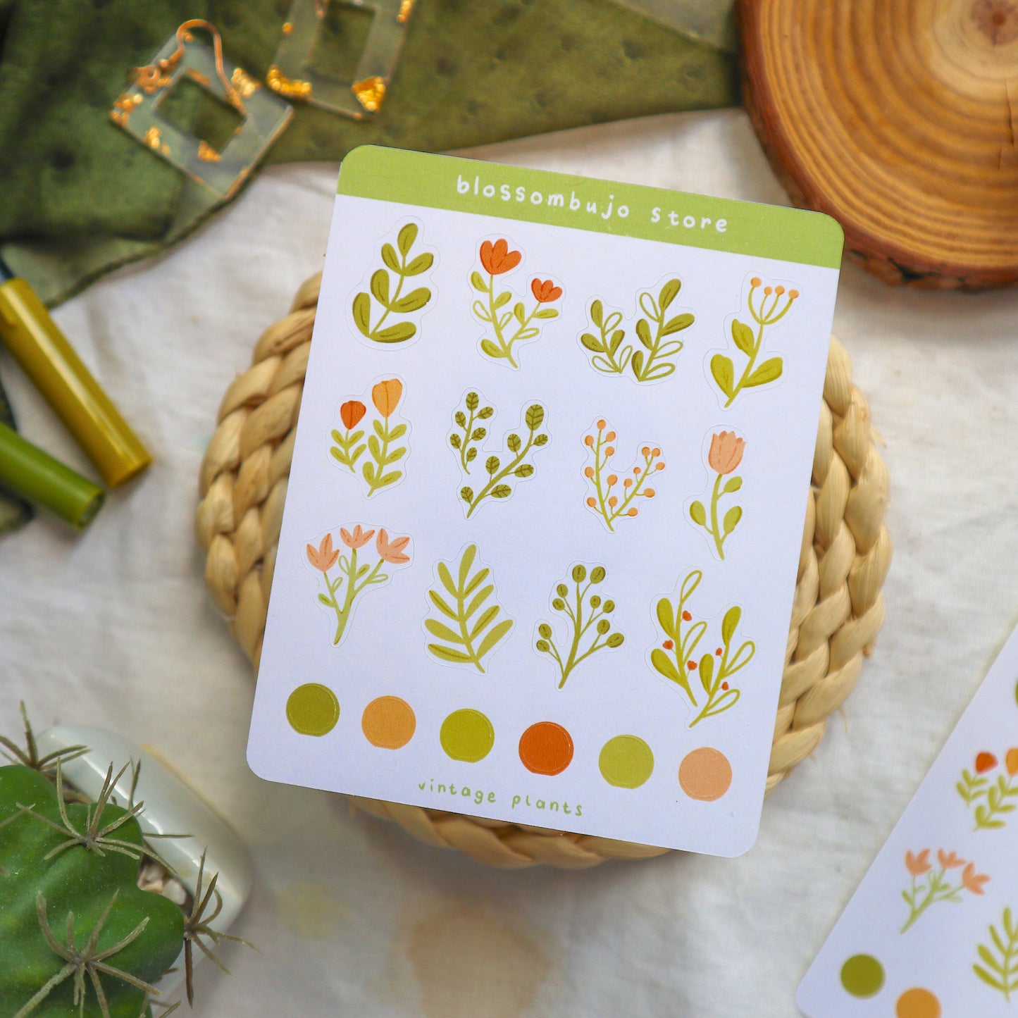 Stickersheet - Vintage Plants
