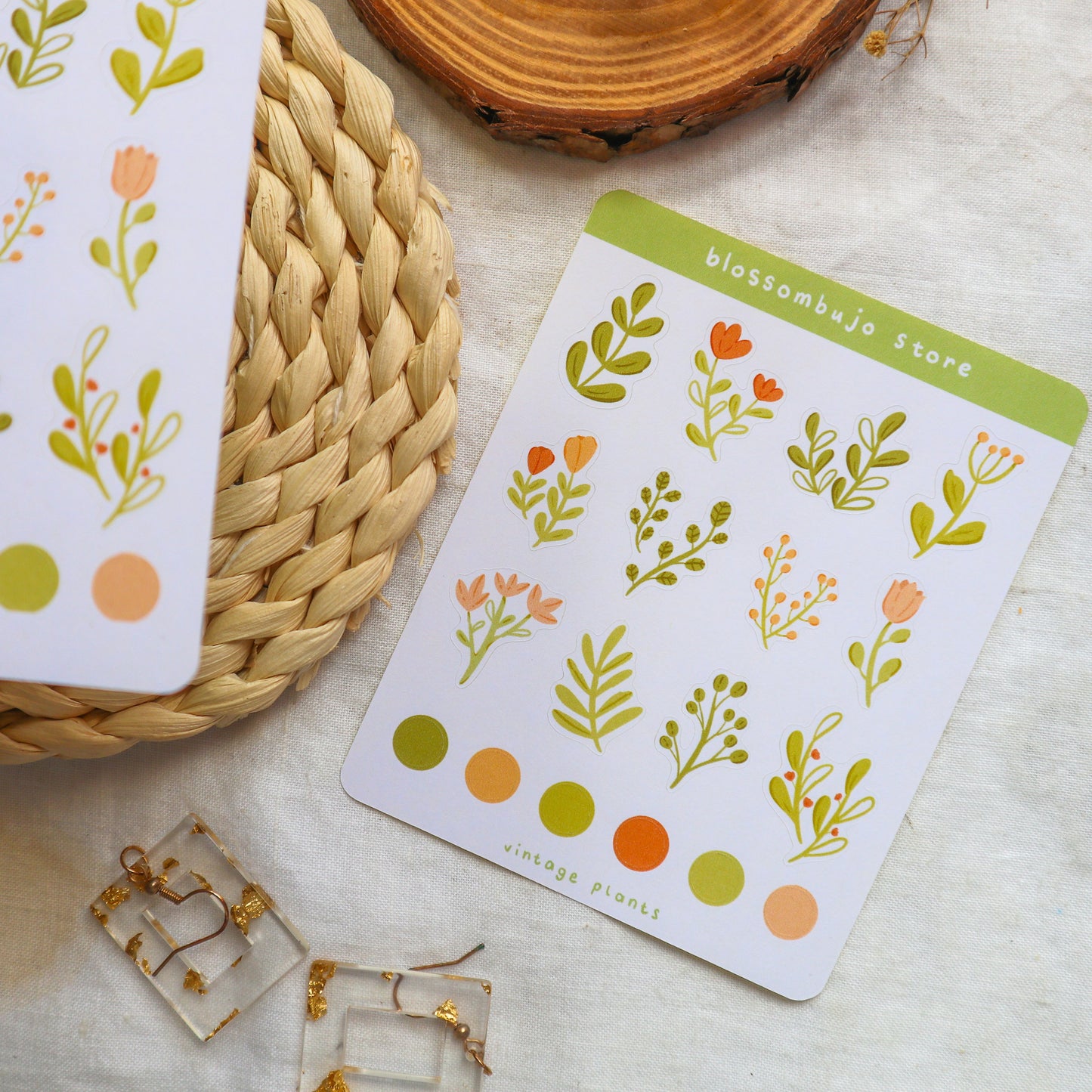 Stickersheet - Vintage Plants