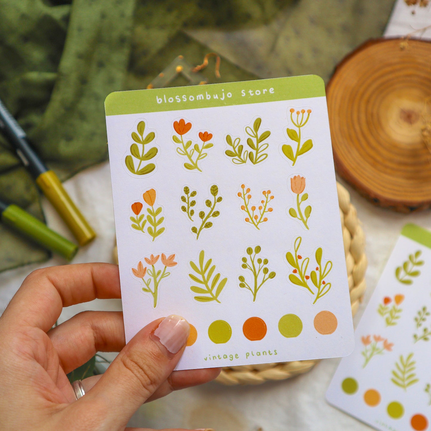Stickersheet - Vintage Plants