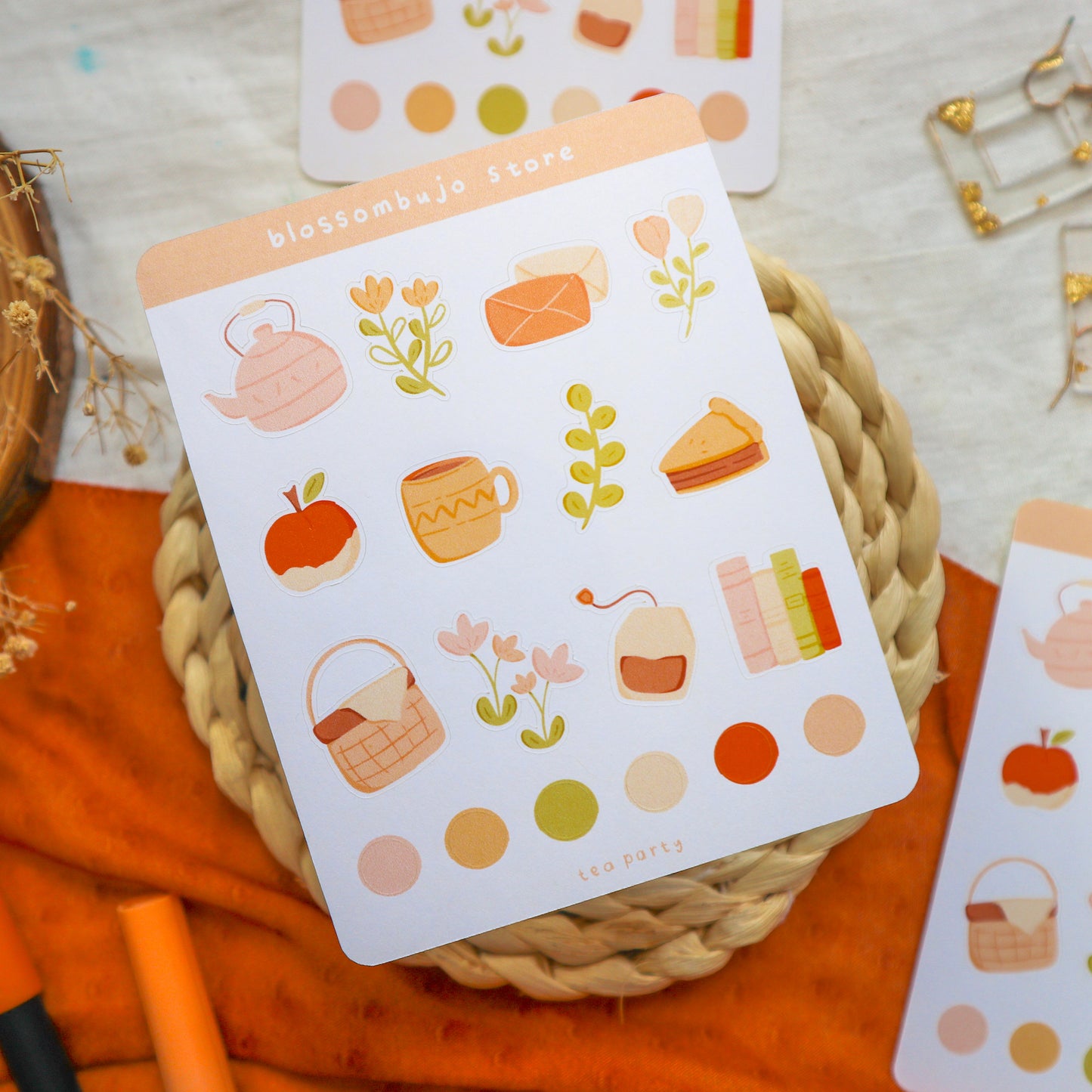 Stickersheet - Tea Party