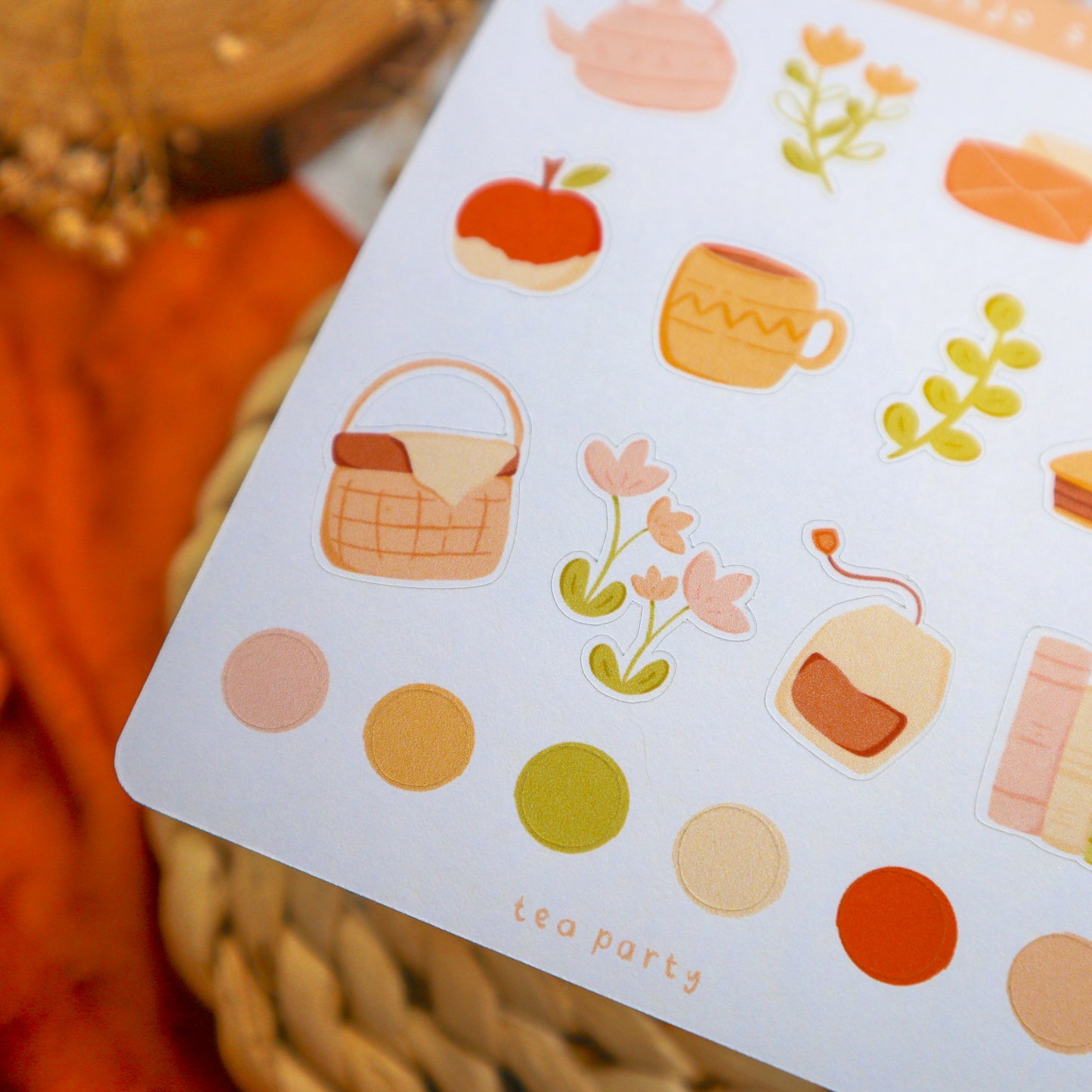 Stickersheet - Tea Party
