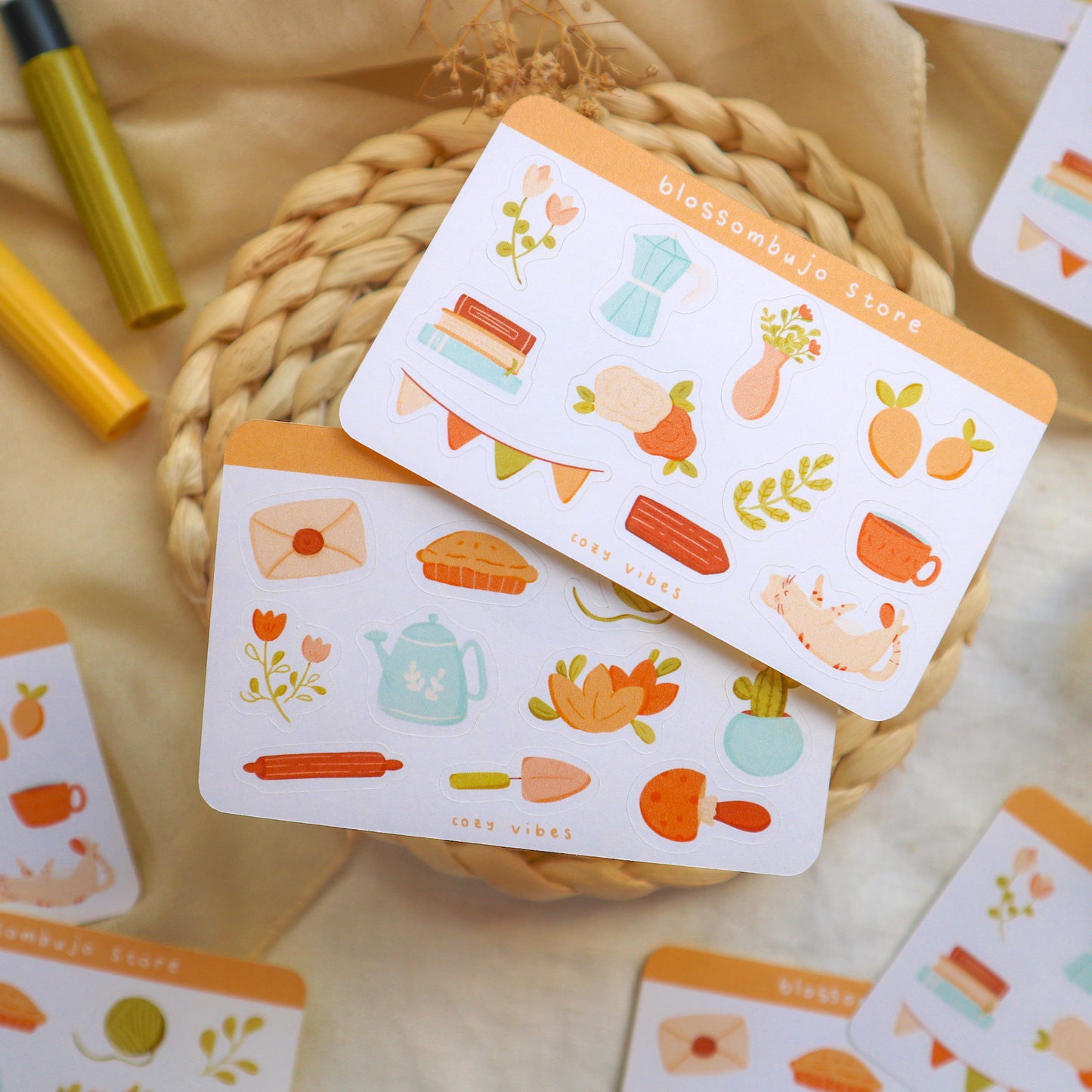 Stickersheet - Cozy Vibes