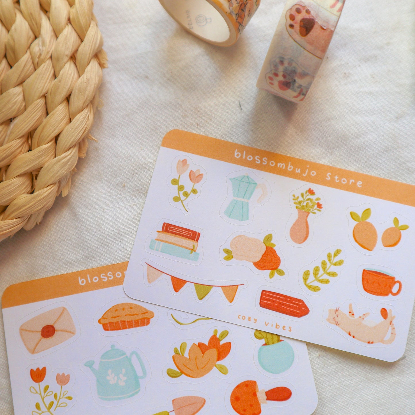 Stickersheet - Cozy Vibes