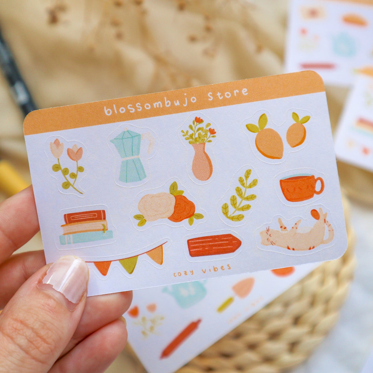 Stickersheet - Cozy Vibes