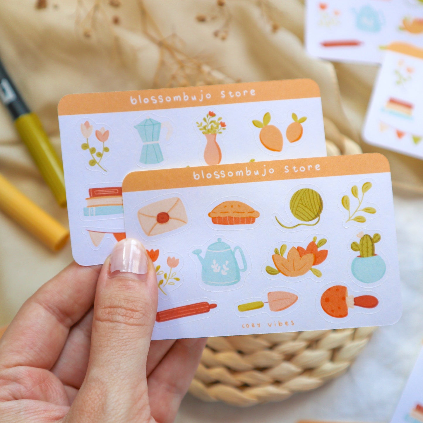 Stickersheet - Cozy Vibes