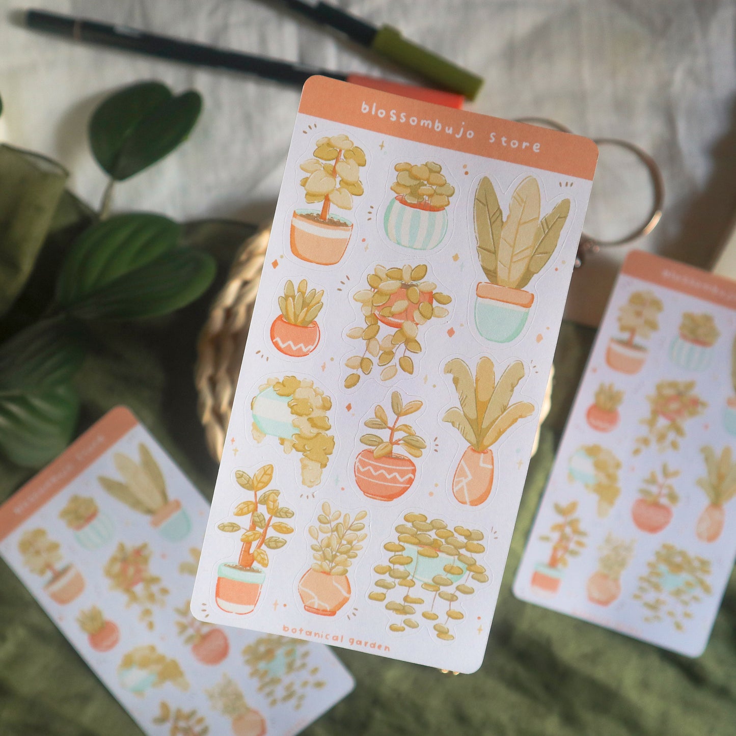 Foglio di adesivi - Orto botanico