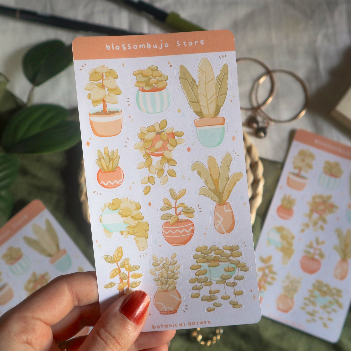 Foglio di adesivi - Orto botanico
