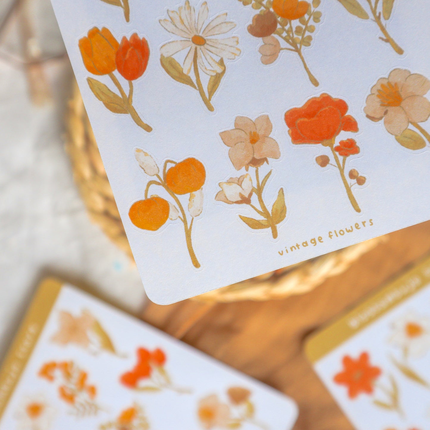 Stickersheet - Vintage Flowers