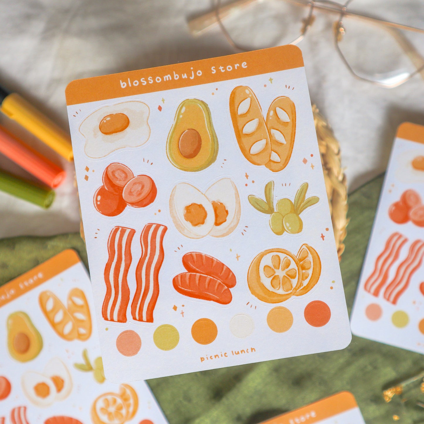 Stickersheet - Picnic Lunch
