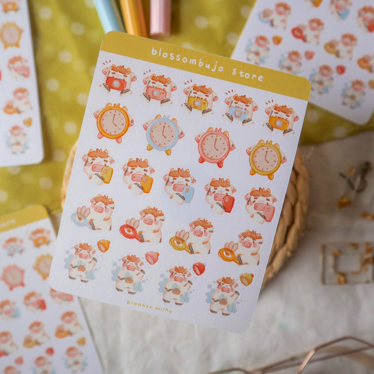 Stickersheet - Planner Milky