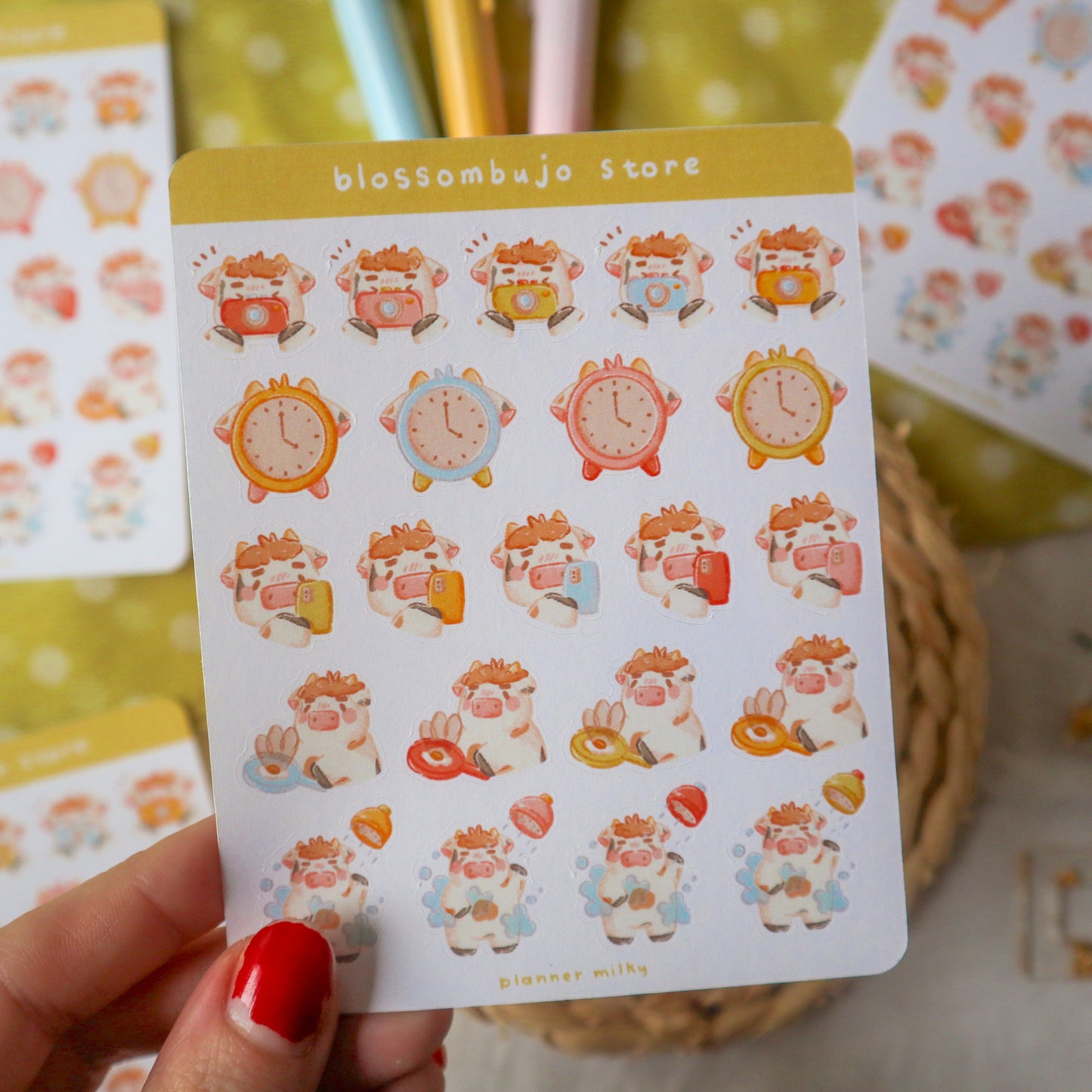 Stickersheet - Planner Milky