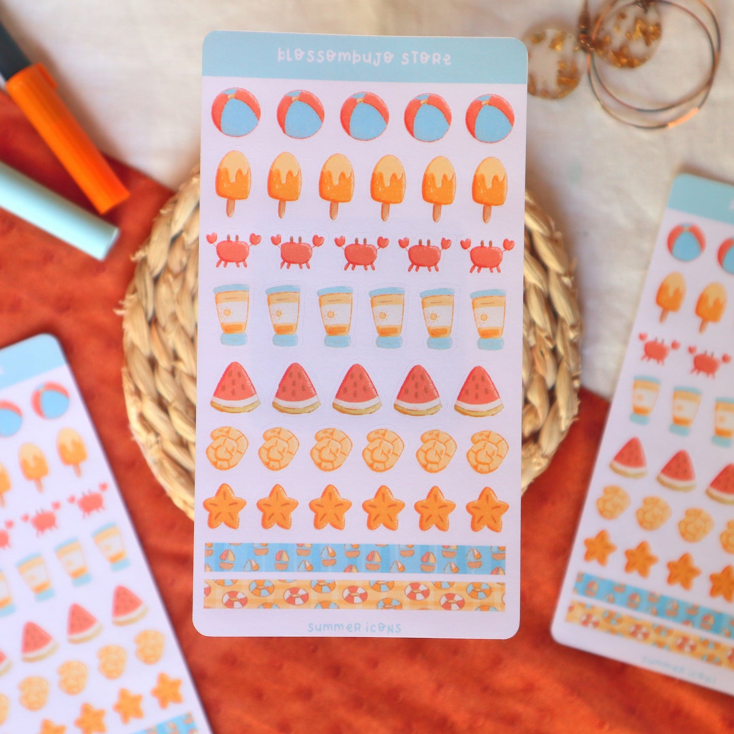 Stickersheet - Summer Icons