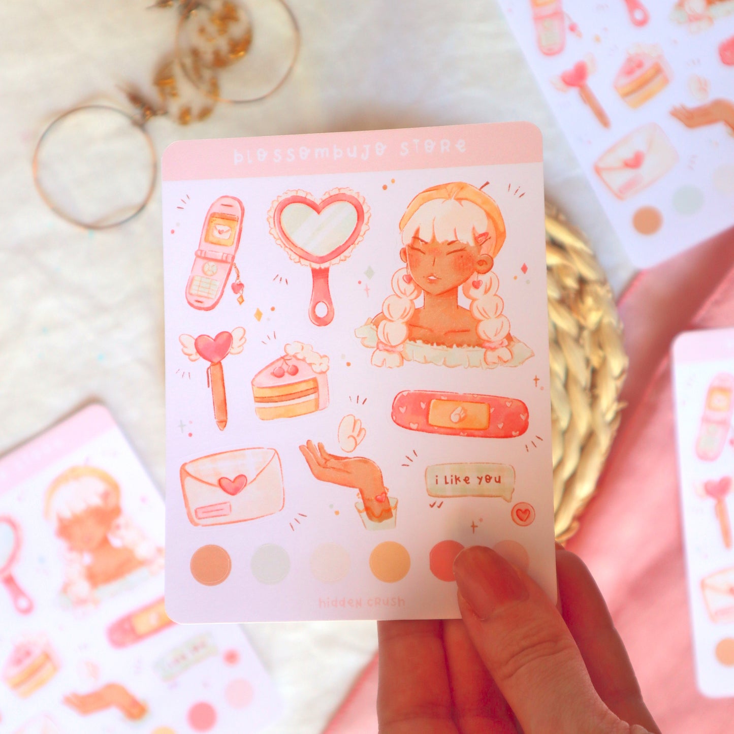 Stickersheet - Hidden Crush
