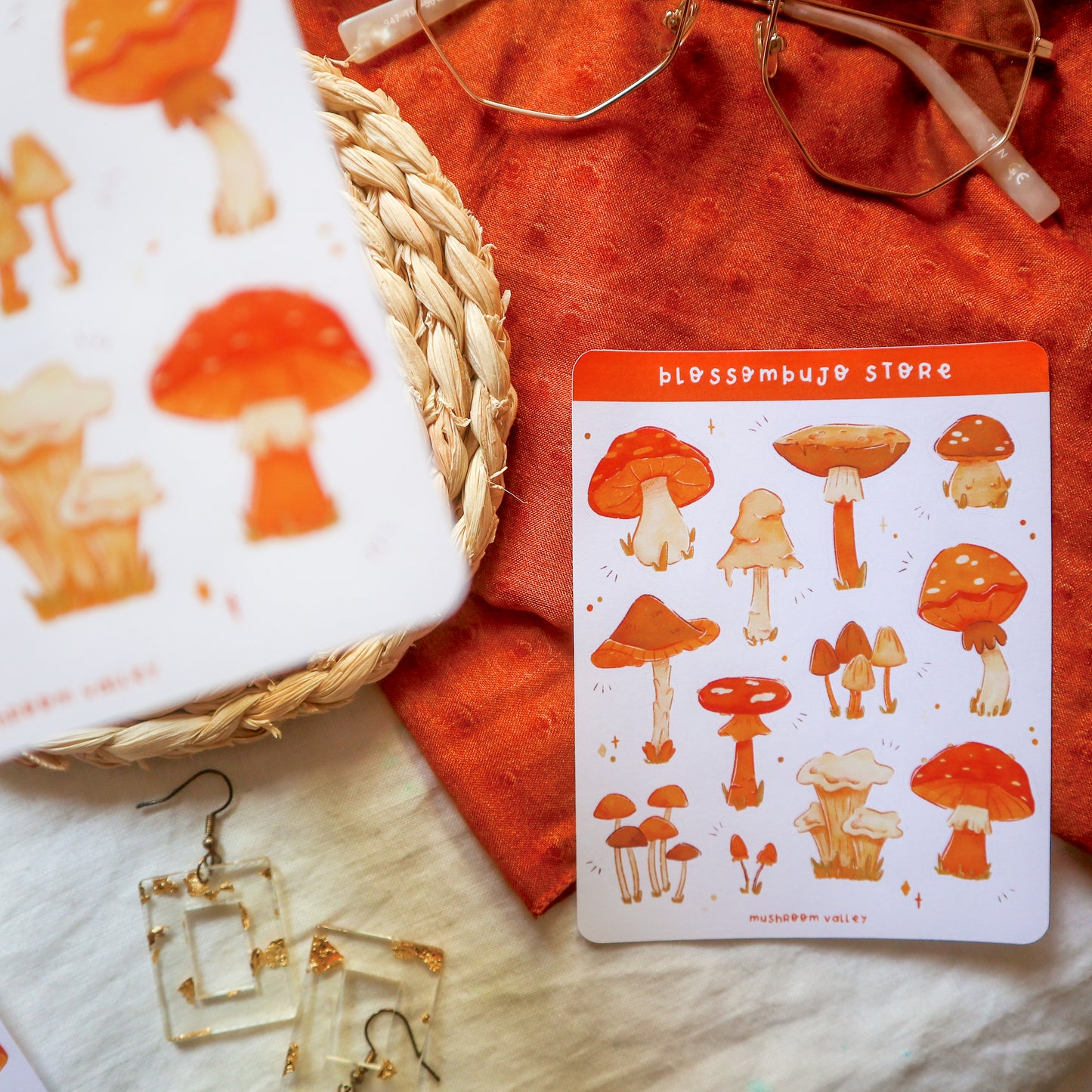 Stickersheet - Mushroom Valley