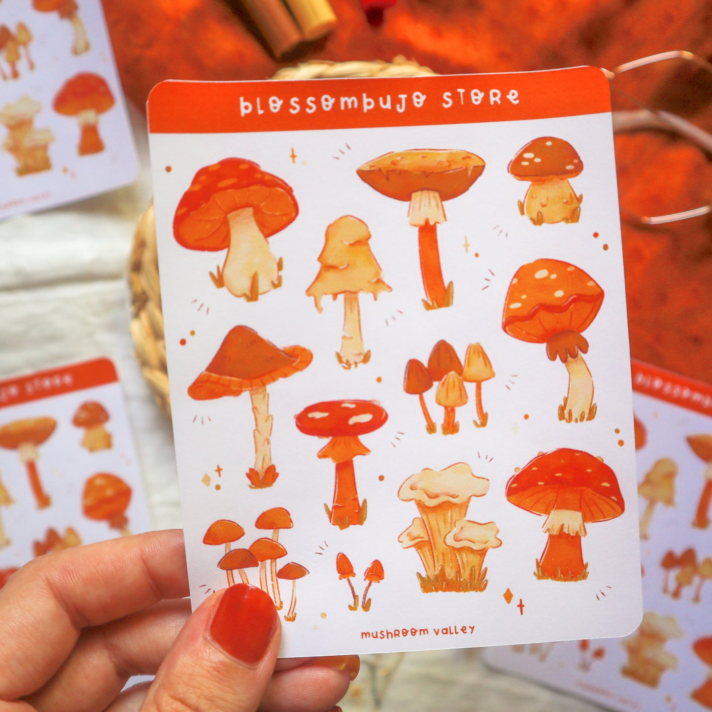 Stickersheet - Mushroom Valley