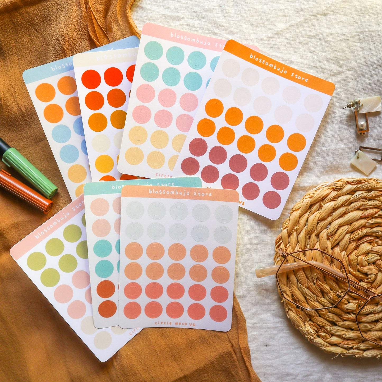 Stickersheet - Circle Deco (Fall Edition)