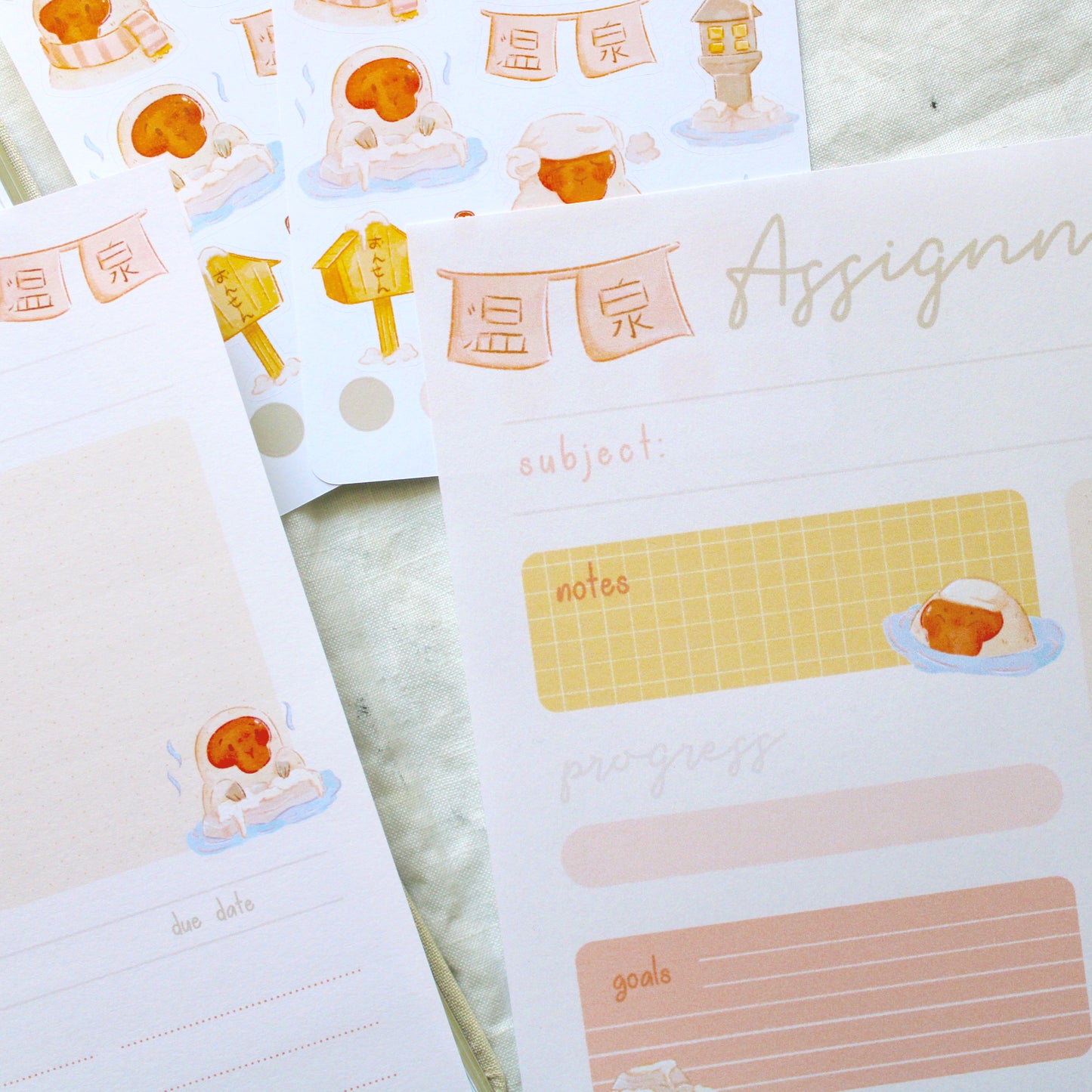 Printables - Study Assignment Onsen Life
