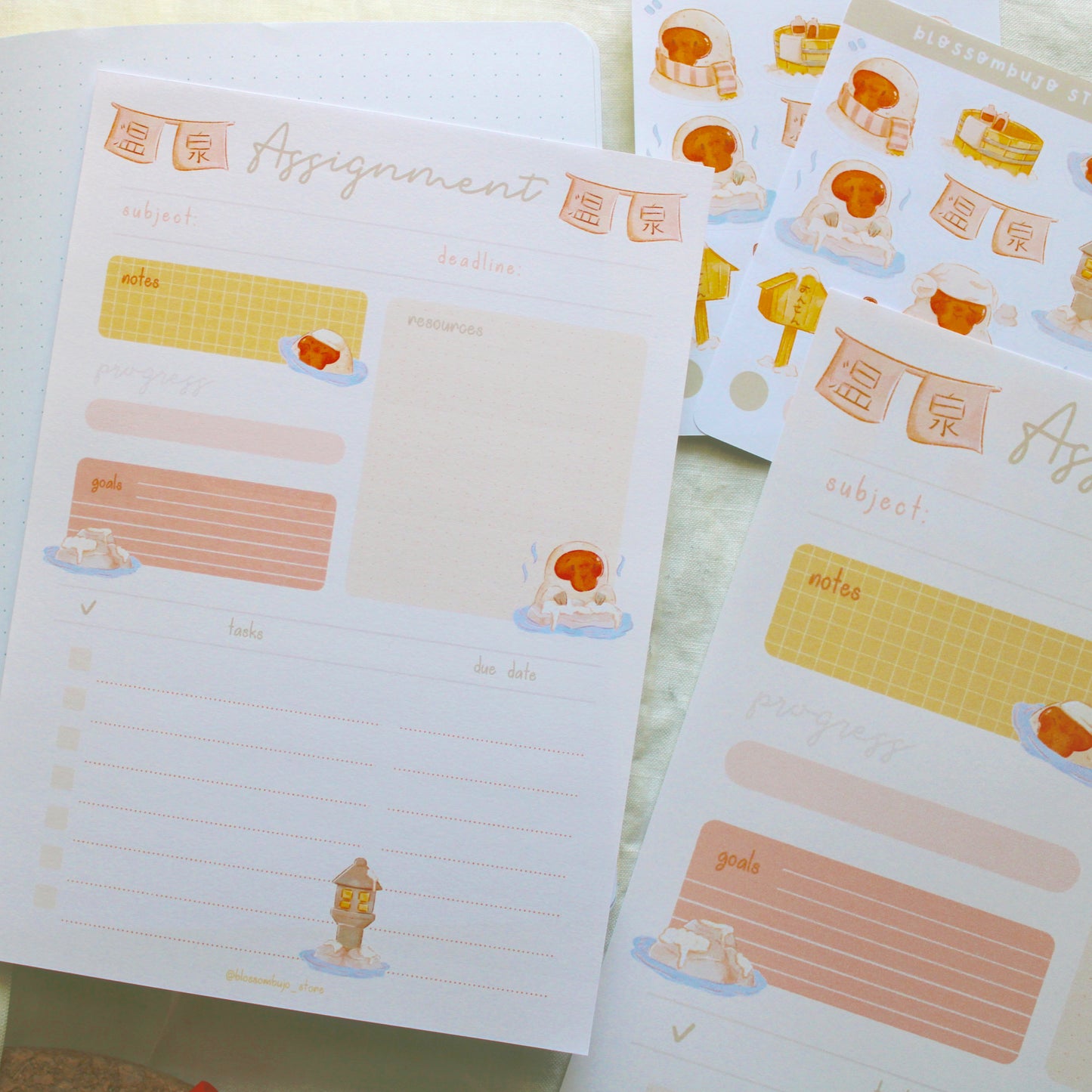 Printables - Study Assignment Onsen Life