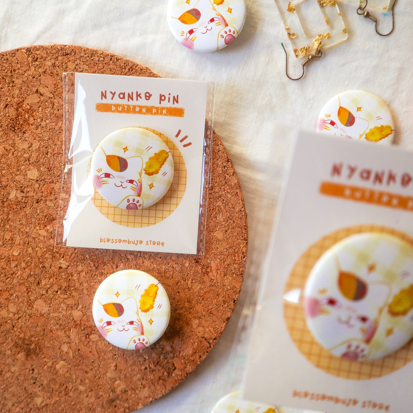 Pin Button - Nyanko-sensei