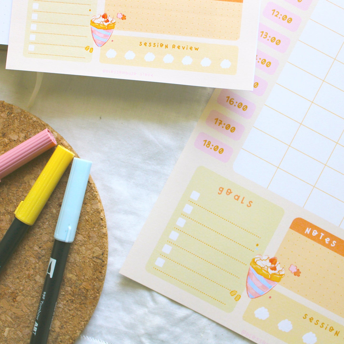 Printables - Study Time Table Anime Foody