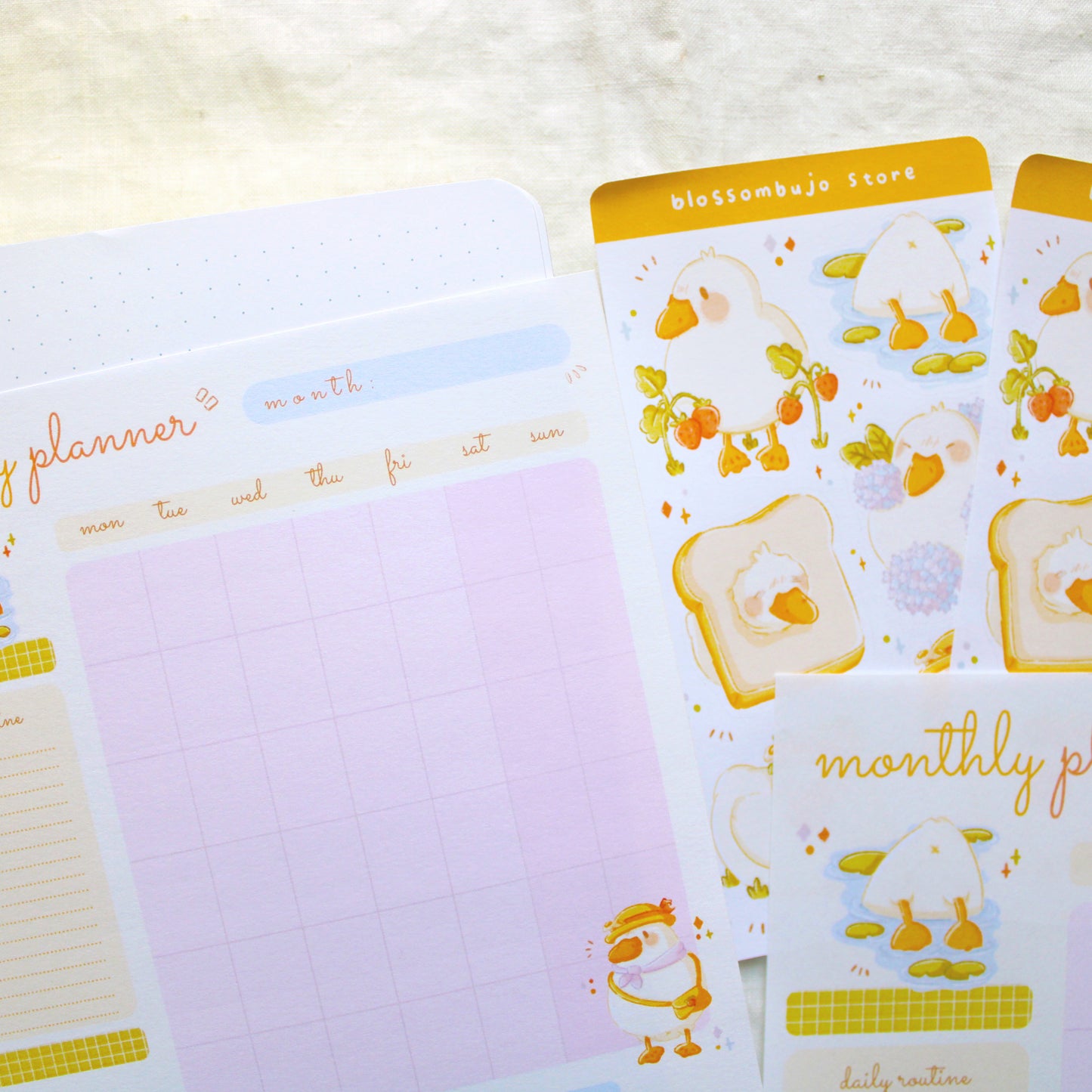 Printables - Monthly Planner Rosie Duck