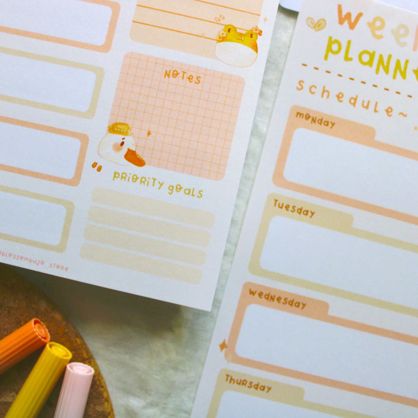 Printables - Weekly Planner Soft Spring