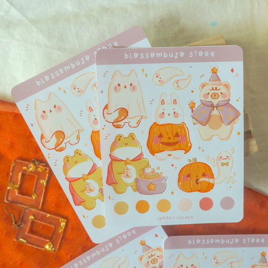 Stickersheet - Spooky Village