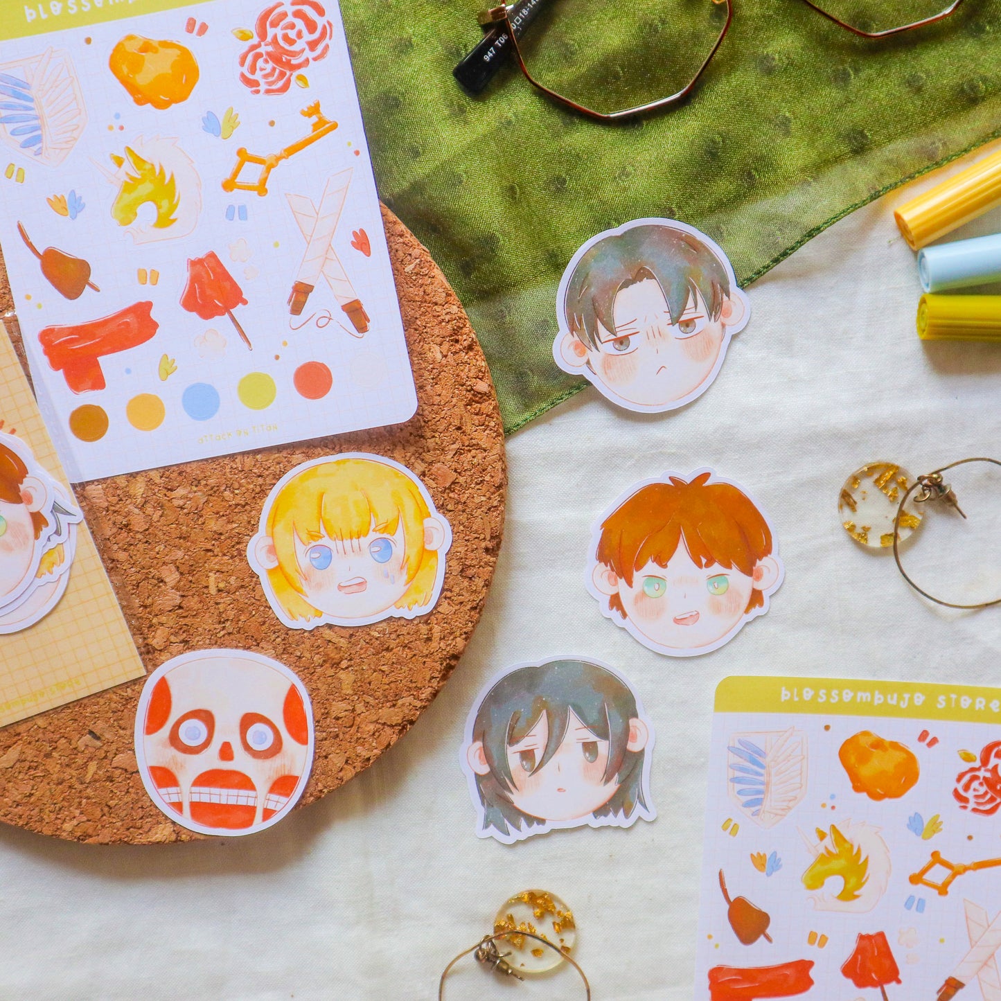 Stickers Bundle - Attack On Titan