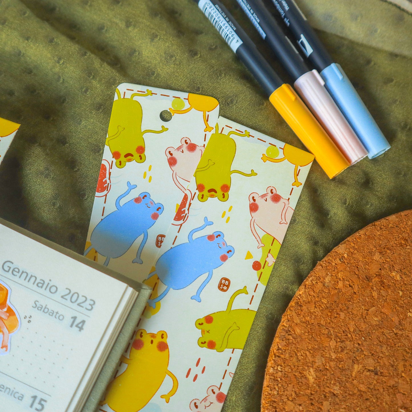 Bookmark - Party Froggos