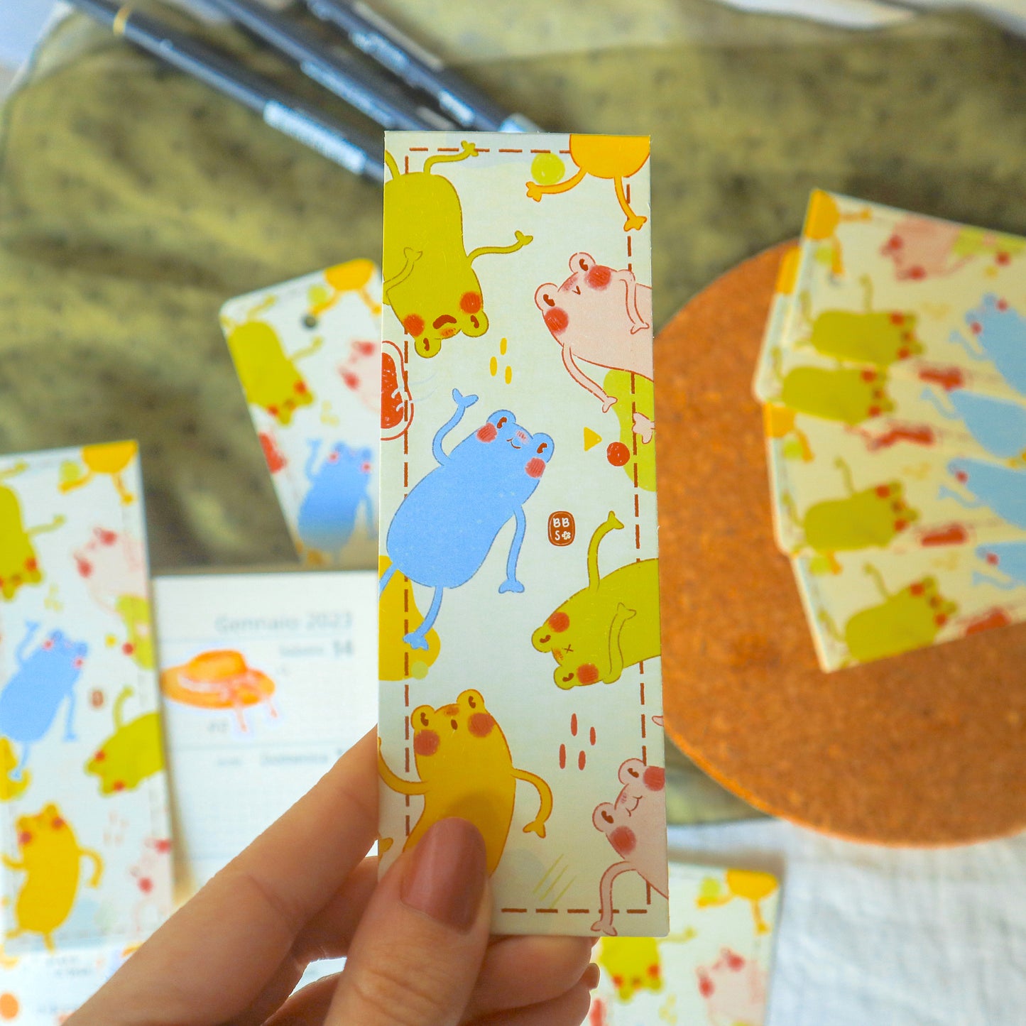 Bookmark - Party Froggos