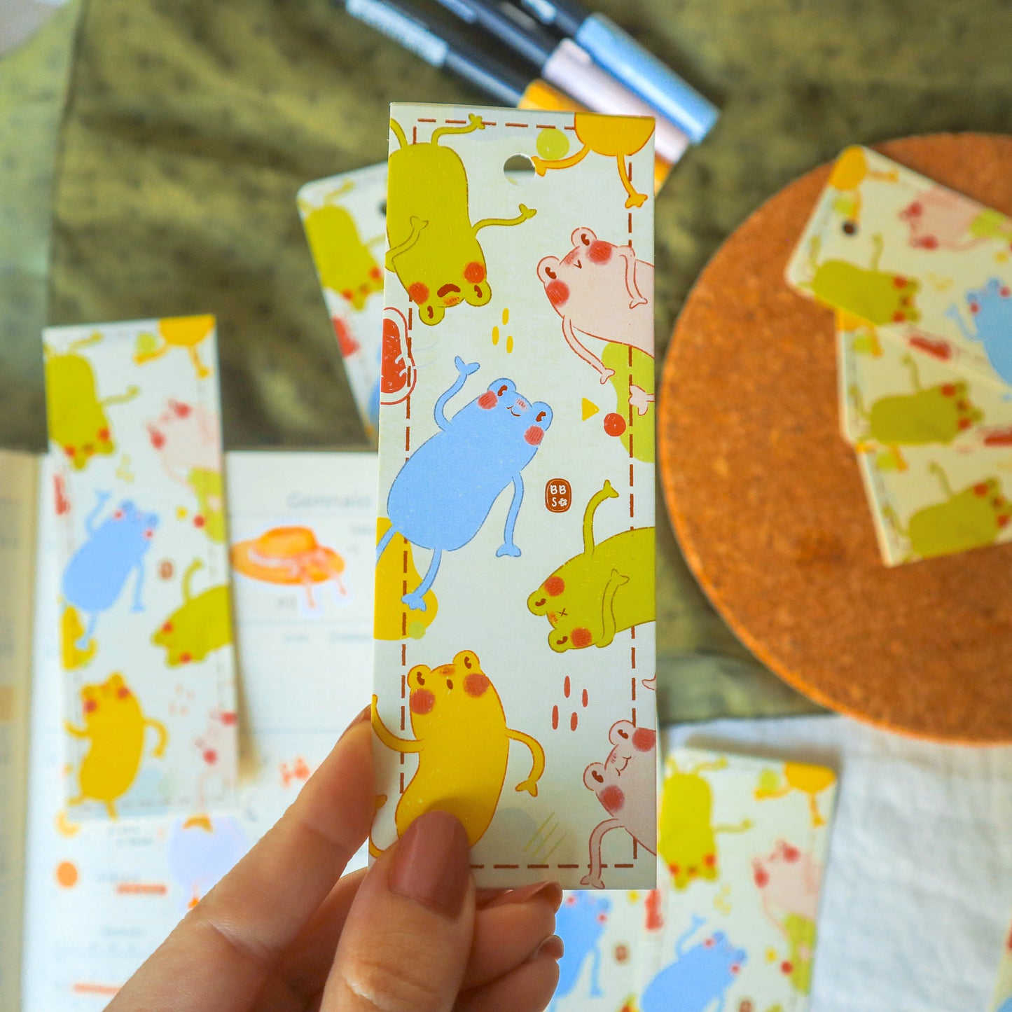 Bookmark - Party Froggos