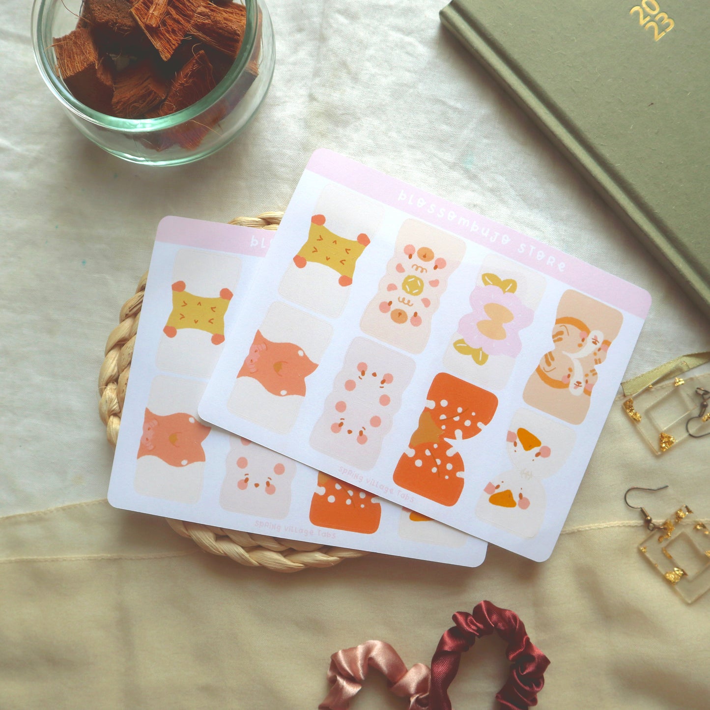 Stickersheet - Spring Village Tabs