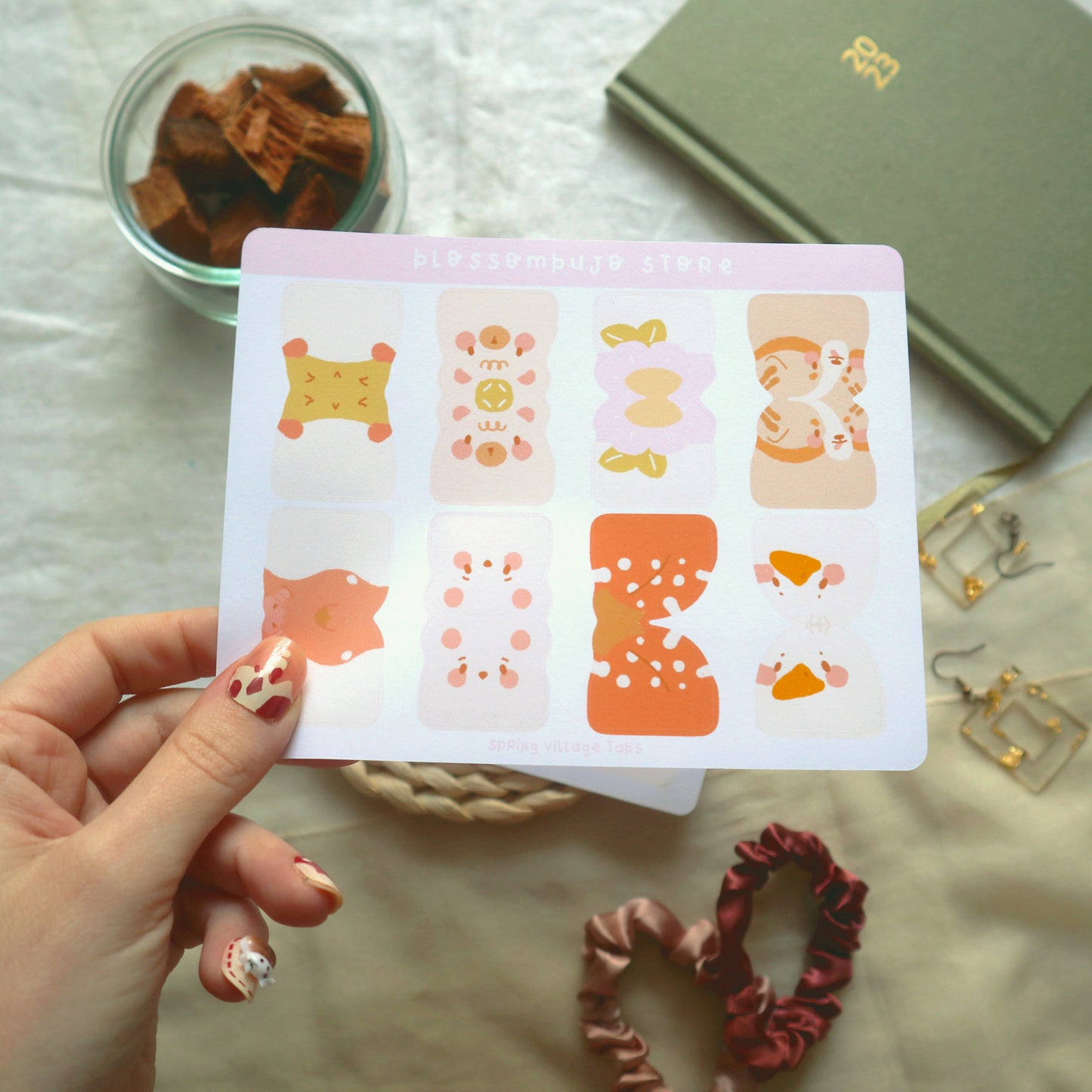 Stickersheet - Spring Village Tabs